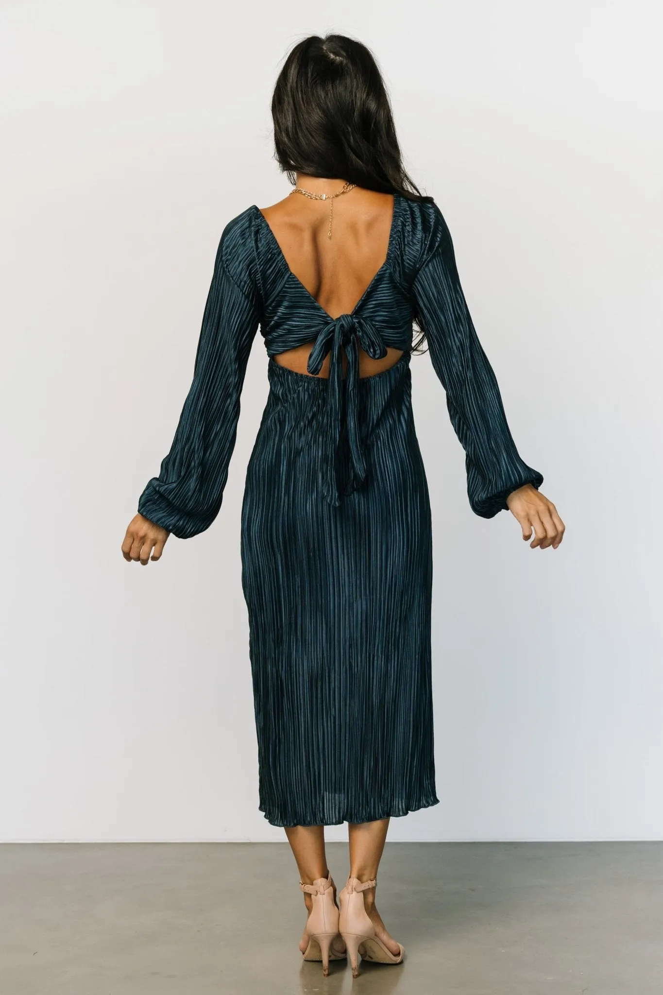 Amani Pleated Midi Dress | Peacock sold by Baltic Born product image thumbnail 5