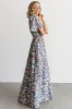 Verona Smocked Maxi Dress | Blue Floral sold by Baltic Born
