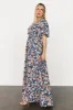 Verona Smocked Maxi Dress | Blue Floral sold by Baltic Born