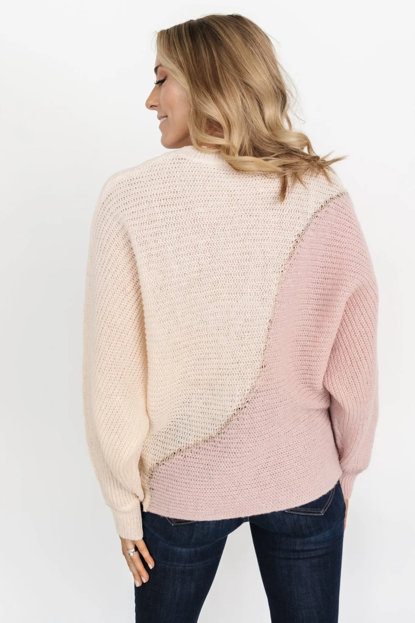 Chance Color Block Sweater | Mauve Multi sold by Baltic Born product image thumbnail 3