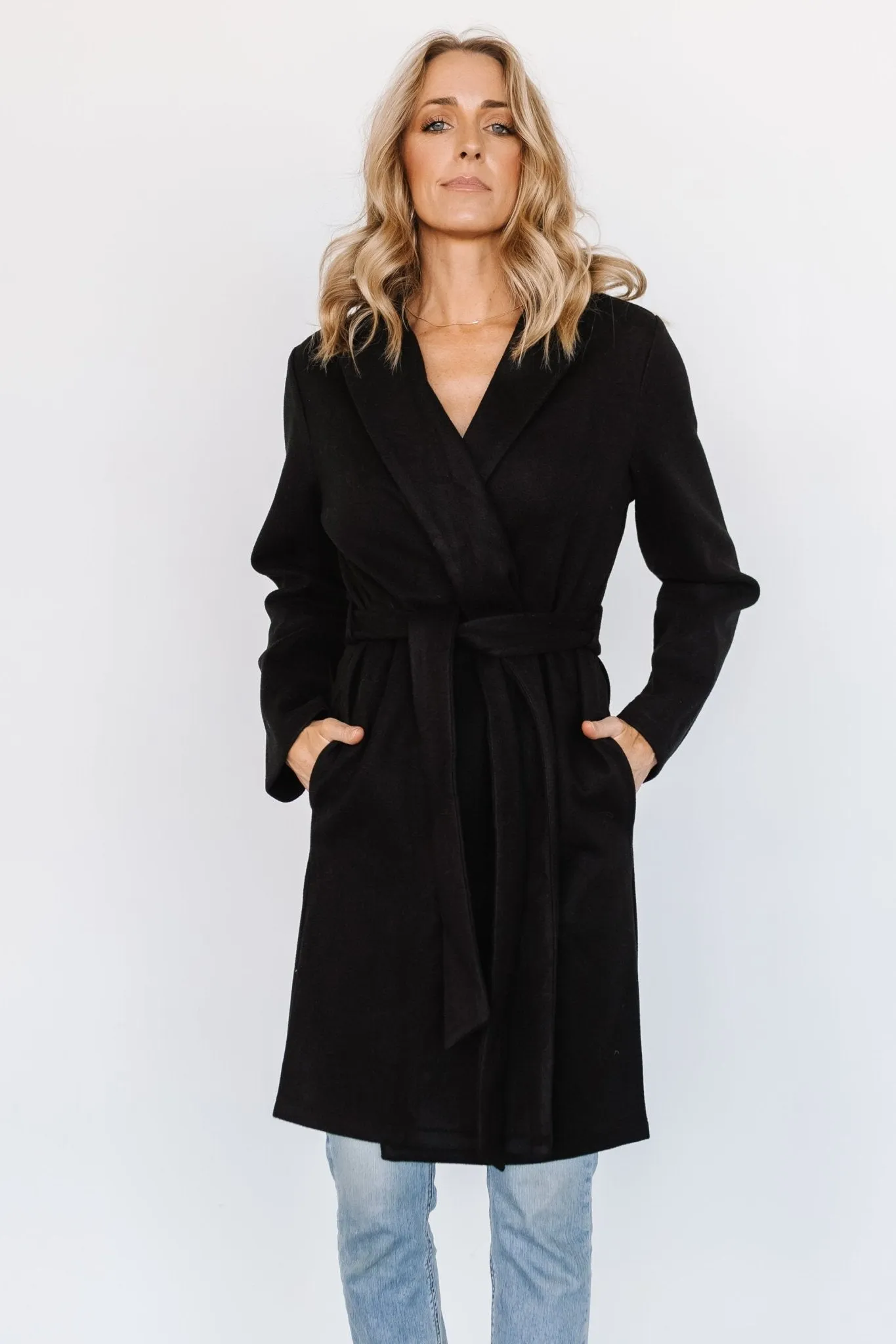 Martin Trench Coat | Black sold by Baltic Born product image thumbnail 2