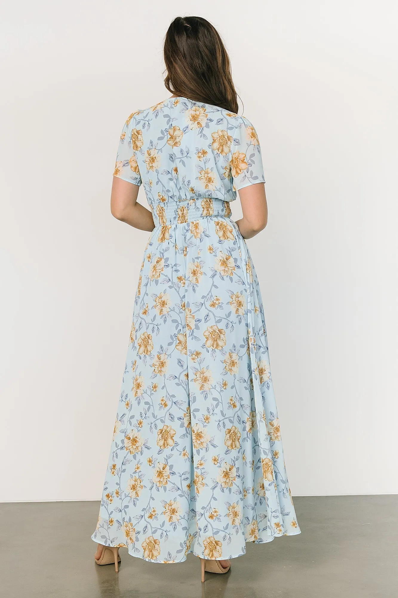Birdie Maxi Dress | Light Blue Floral sold by Baltic Born product image thumbnail 4