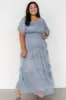 Magdalena Tulle Maxi Dress | Dusty Blue sold by Baltic Born