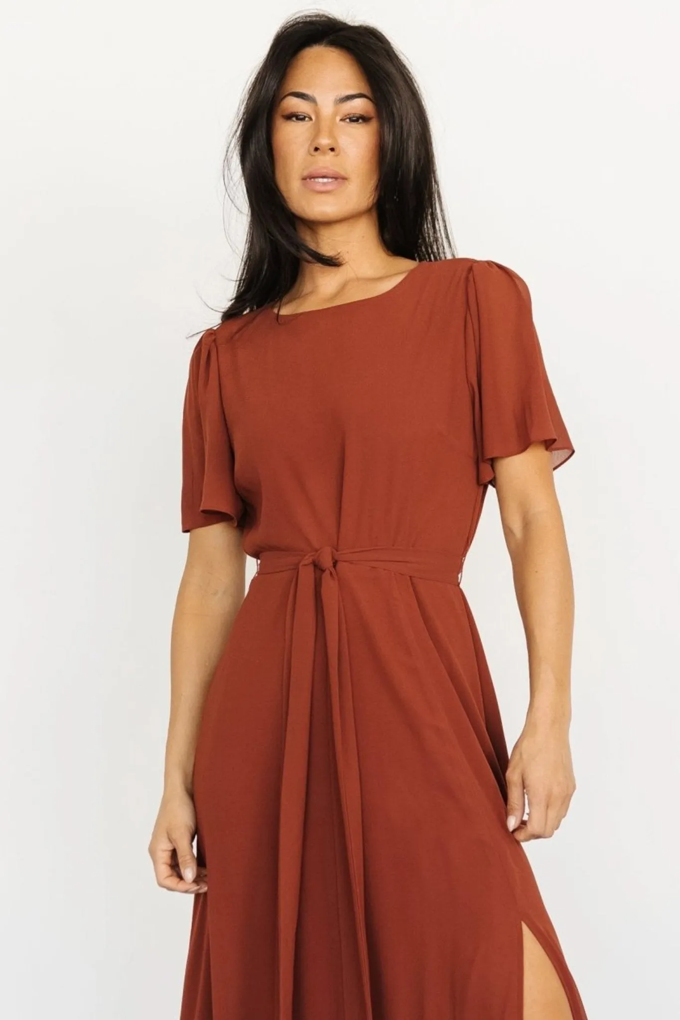 Fabric Swatch - Naomi Chiffon | Cinnamon sold by Baltic Born product image thumbnail 2