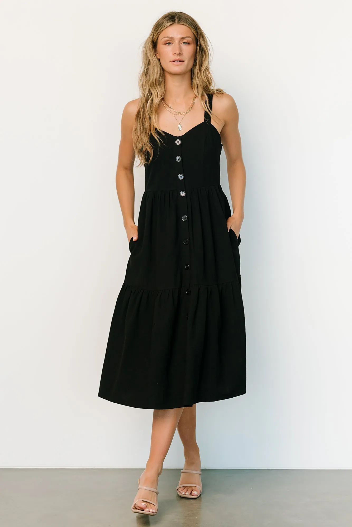 Sammy Tank Midi Dress | Black sold by Baltic Born product image thumbnail 4