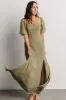 Sierra Sweetheart Maxi Dress | Dusty Olive sold by Baltic Born