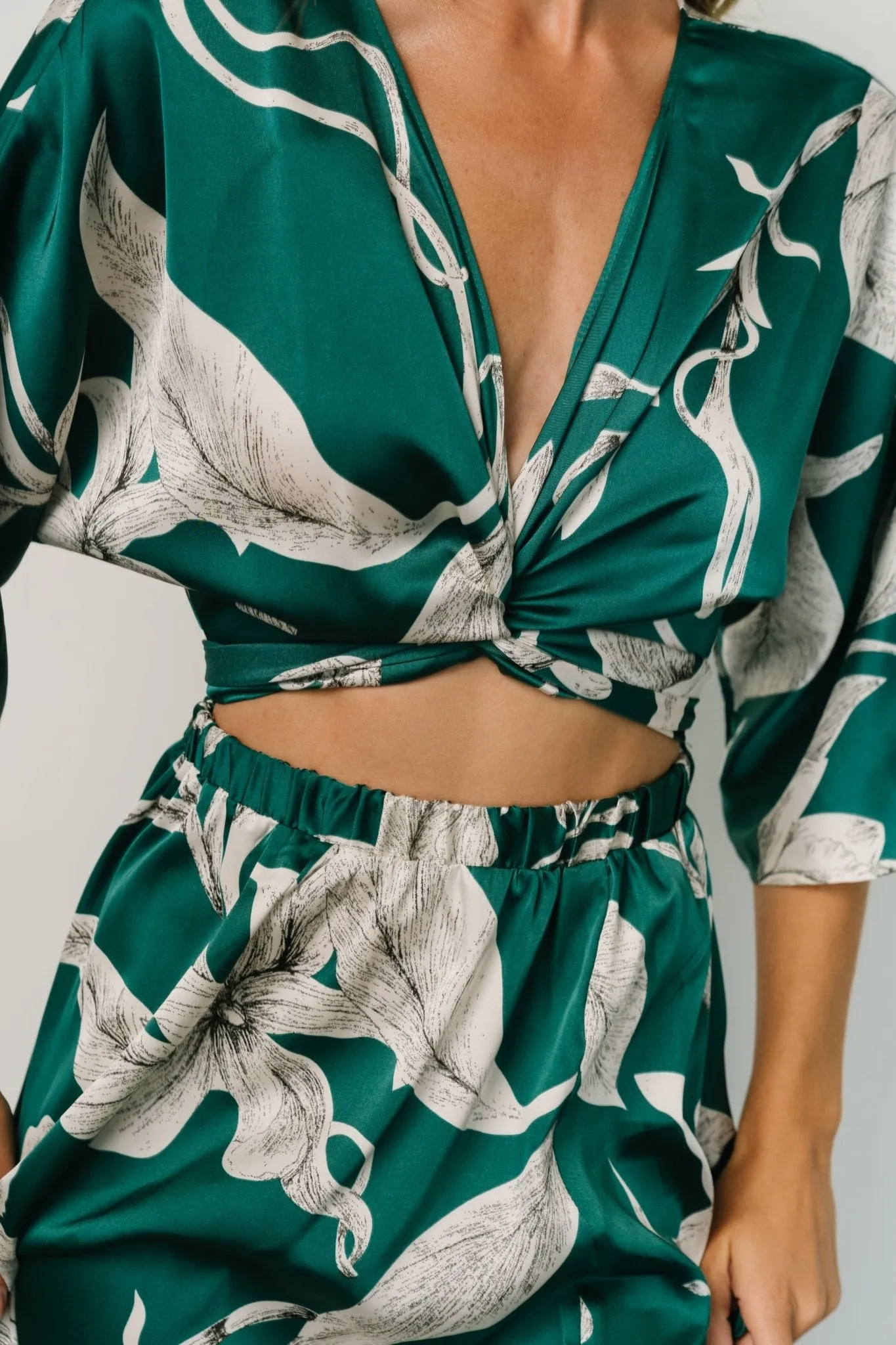 Avryll Front Tie Dress | Green sold by Baltic Born product image thumbnail 2