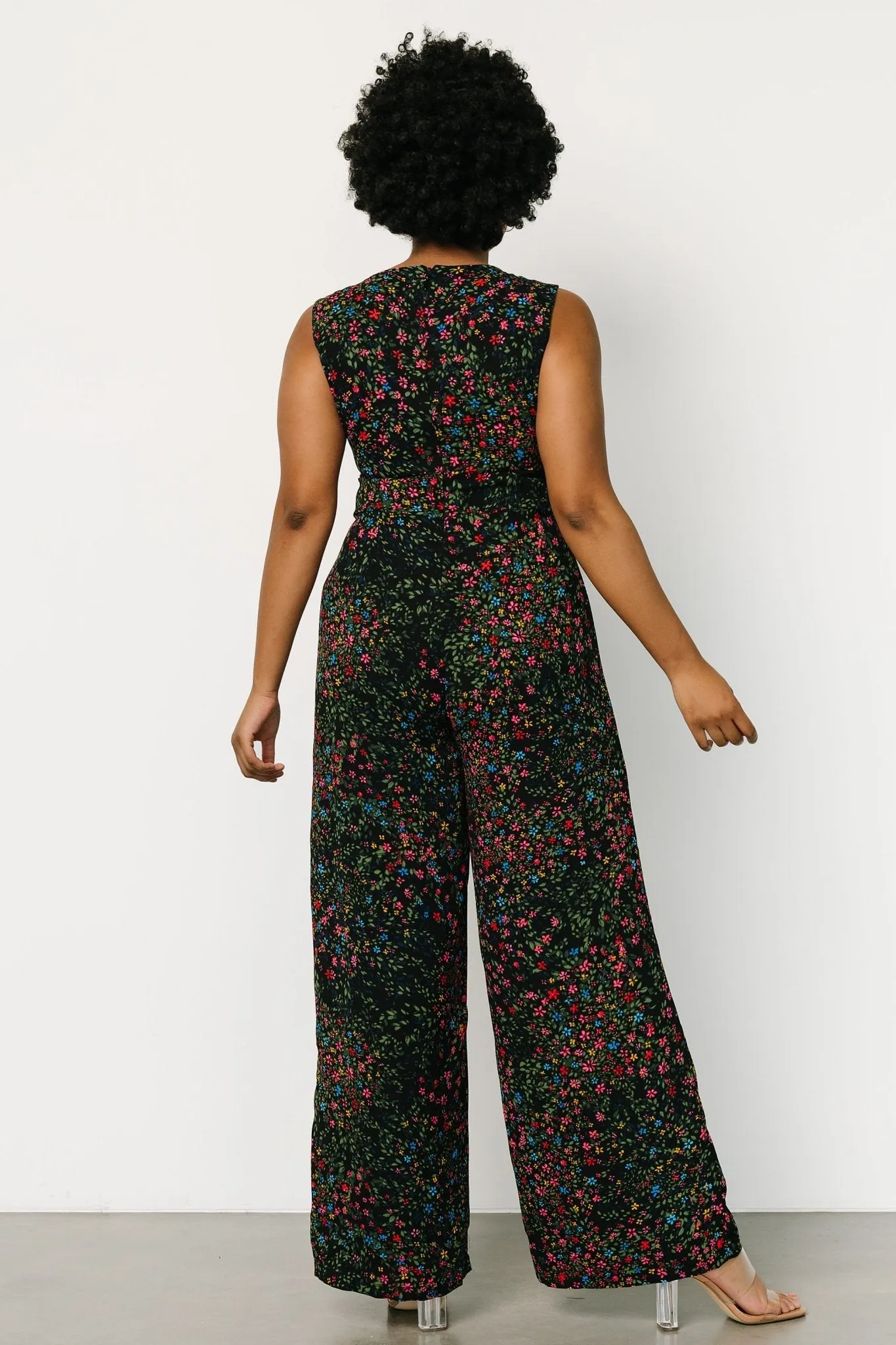 Frazier Jumpsuit | Black Multi Floral sold by Baltic Born product image thumbnail 5