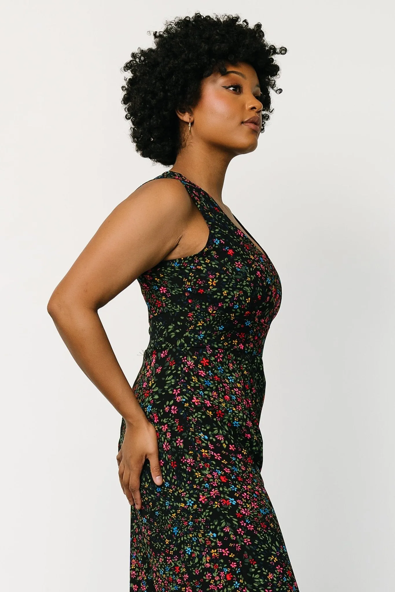 Frazier Jumpsuit | Black Multi Floral sold by Baltic Born product image thumbnail 2