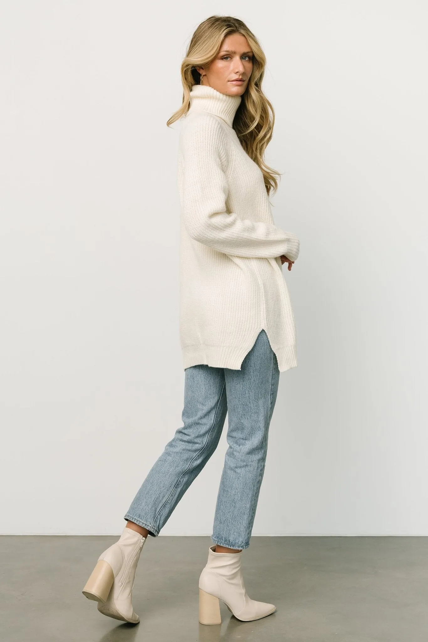 Livingston Turtleneck Sweater | Ivory sold by Baltic Born product image thumbnail 3