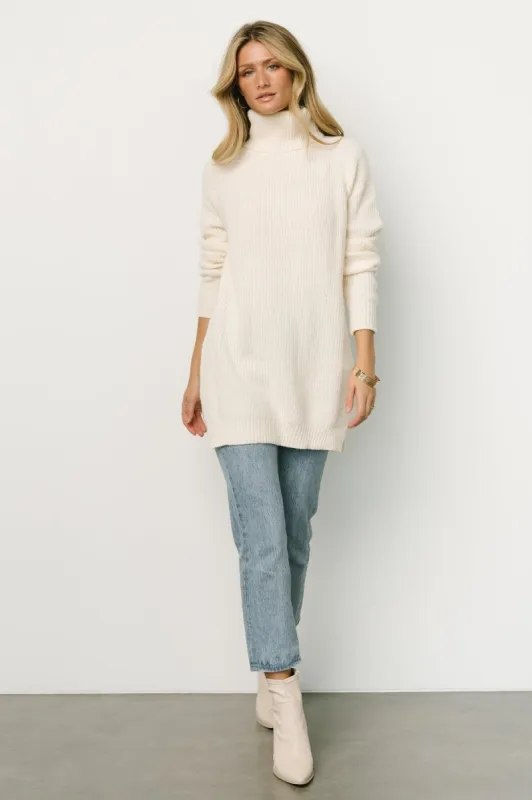 Livingston Turtleneck Sweater | Ivory sold by Baltic Born