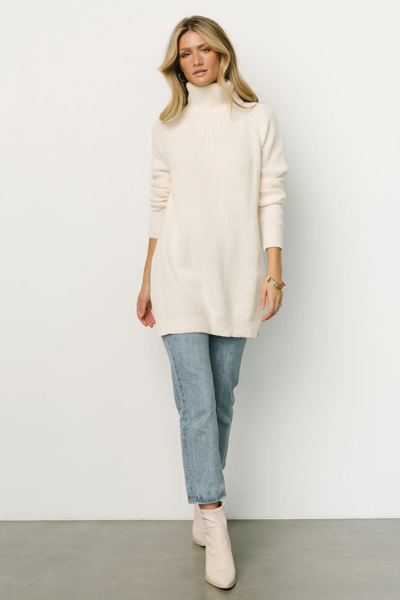 Livingston Turtleneck Sweater | Ivory sold by Baltic Born