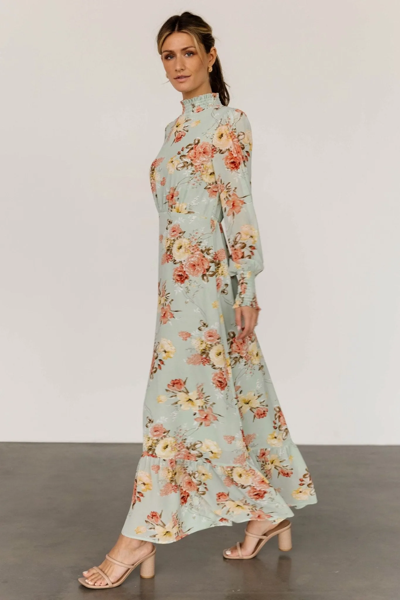 Luciana Maxi Dress | Sage Multi sold by Baltic Born product image thumbnail 5