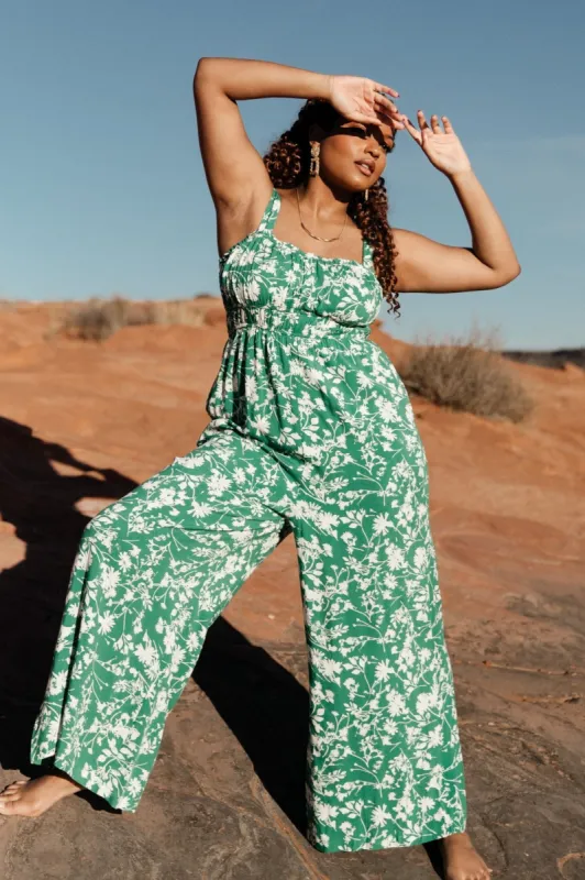 Palisades Tank Jumpsuit | Green Print sold by Baltic Born