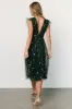 Chiara Shimmer Midi Dress | Green + Gold sold by Baltic Born