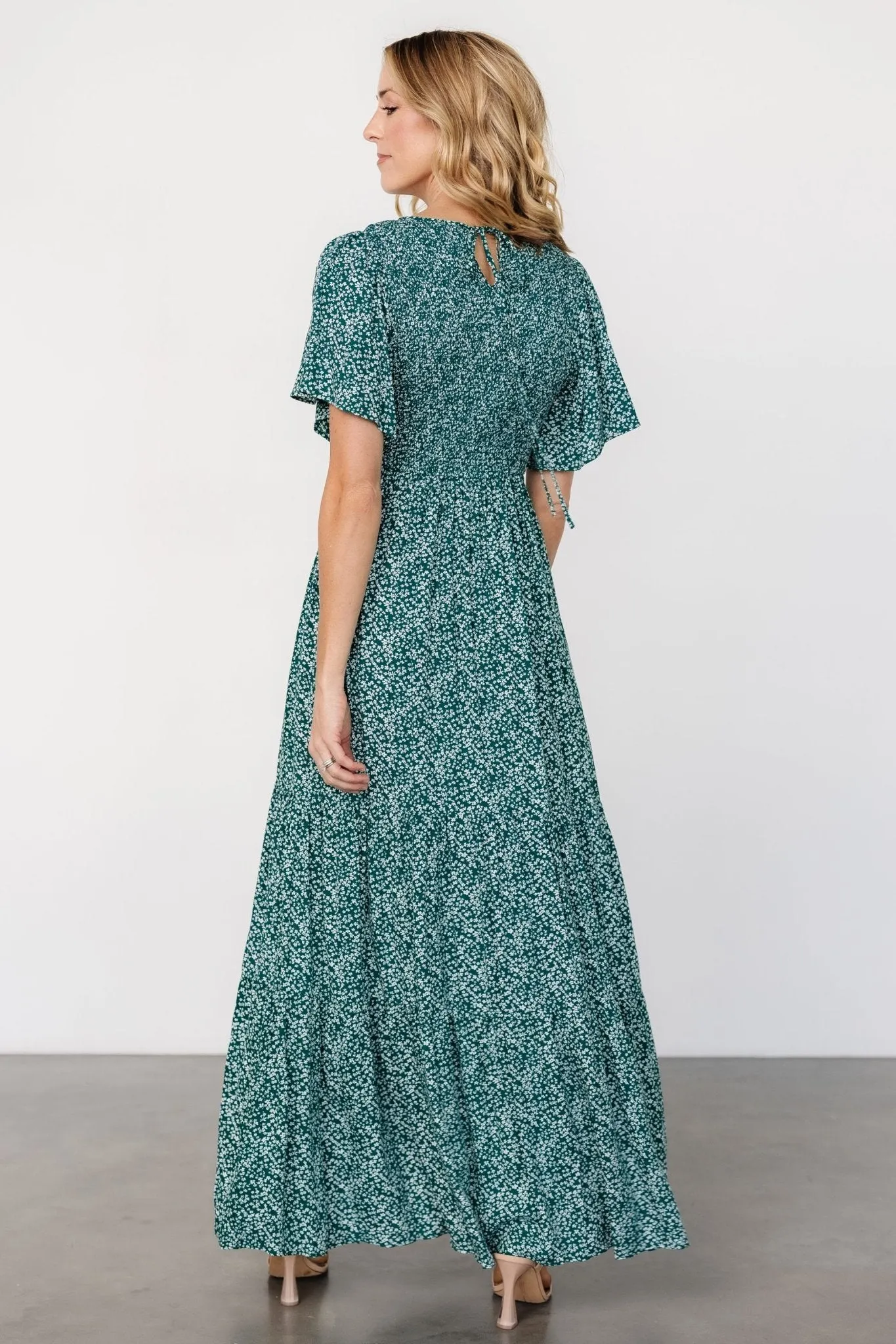 Eliza Maxi Dress | Green Print sold by Baltic Born product image thumbnail 5