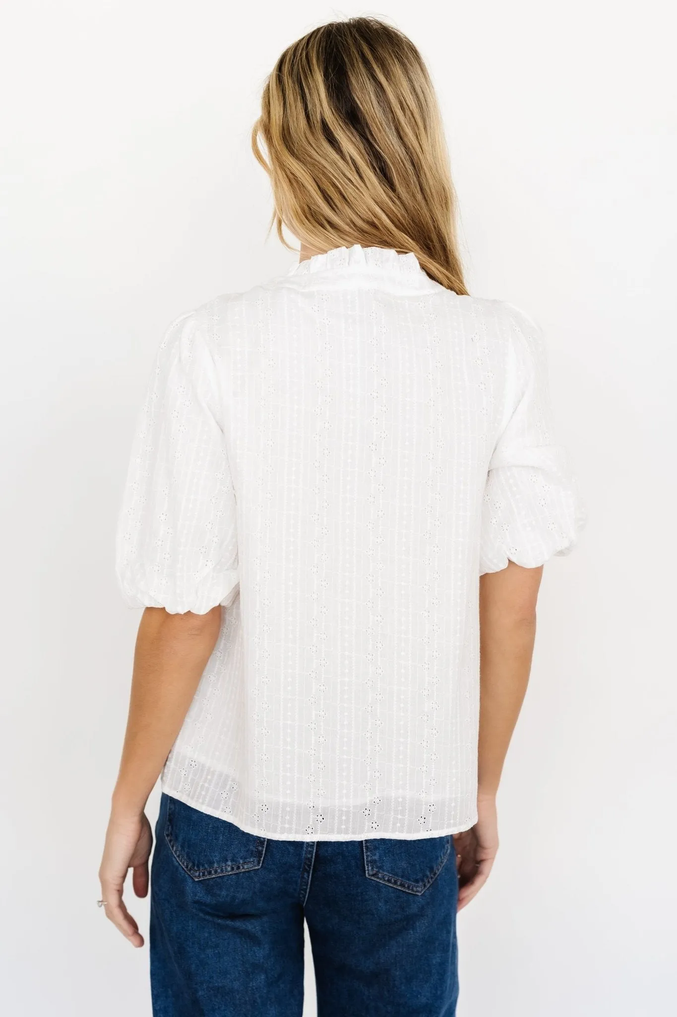 Evie Button Up Top | Off White sold by Baltic Born product image thumbnail 5