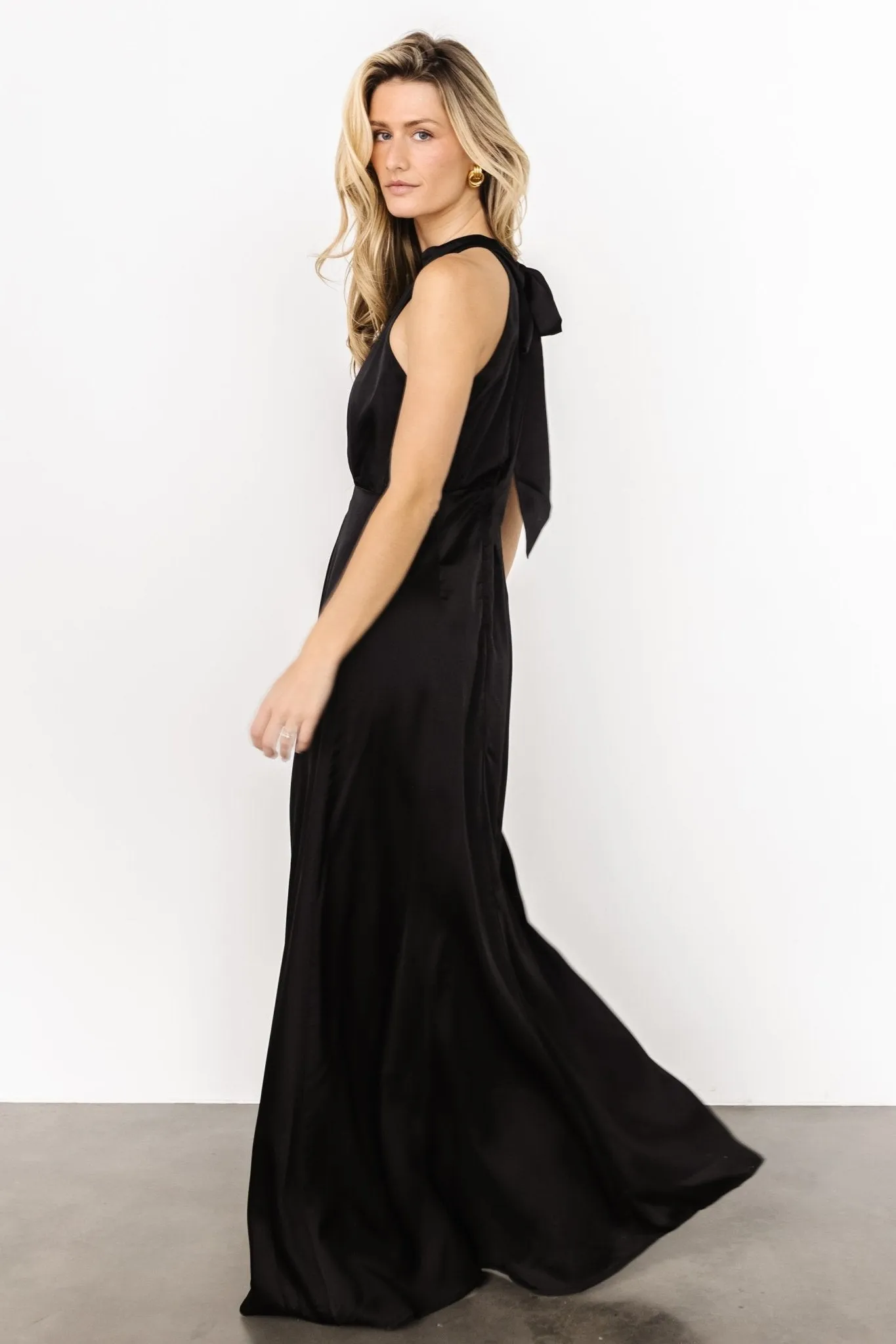 Cyra Halter Maxi Dress | Black sold by Baltic Born product image thumbnail 3