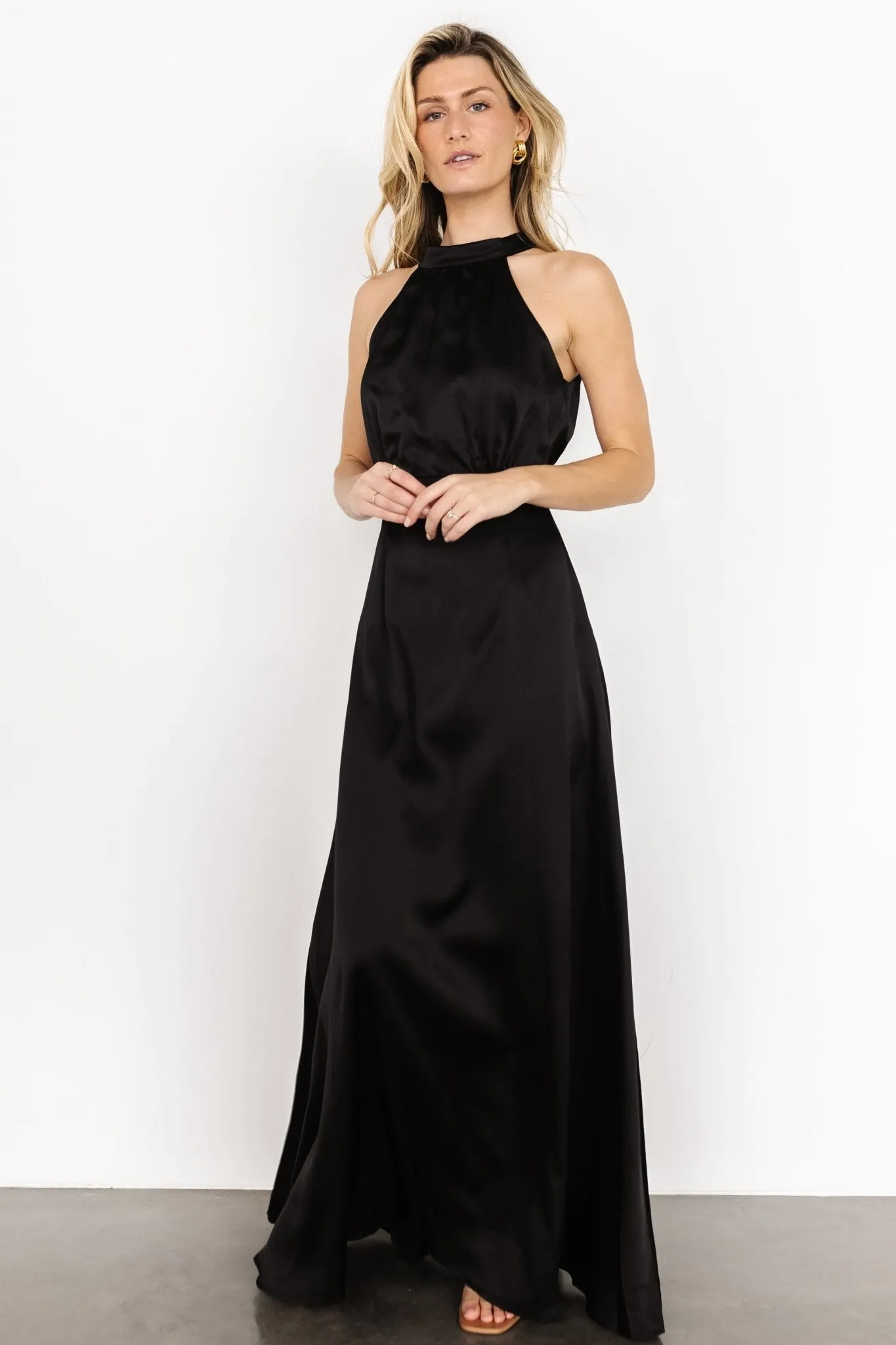 Cyra Halter Maxi Dress | Black sold by Baltic Born product image thumbnail 4