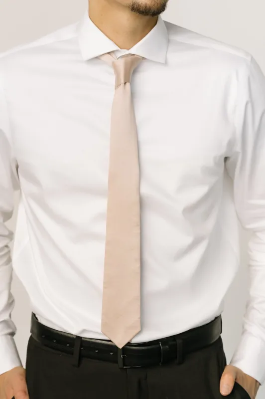 Classic Satin Tie | Champagne sold by Baltic Born