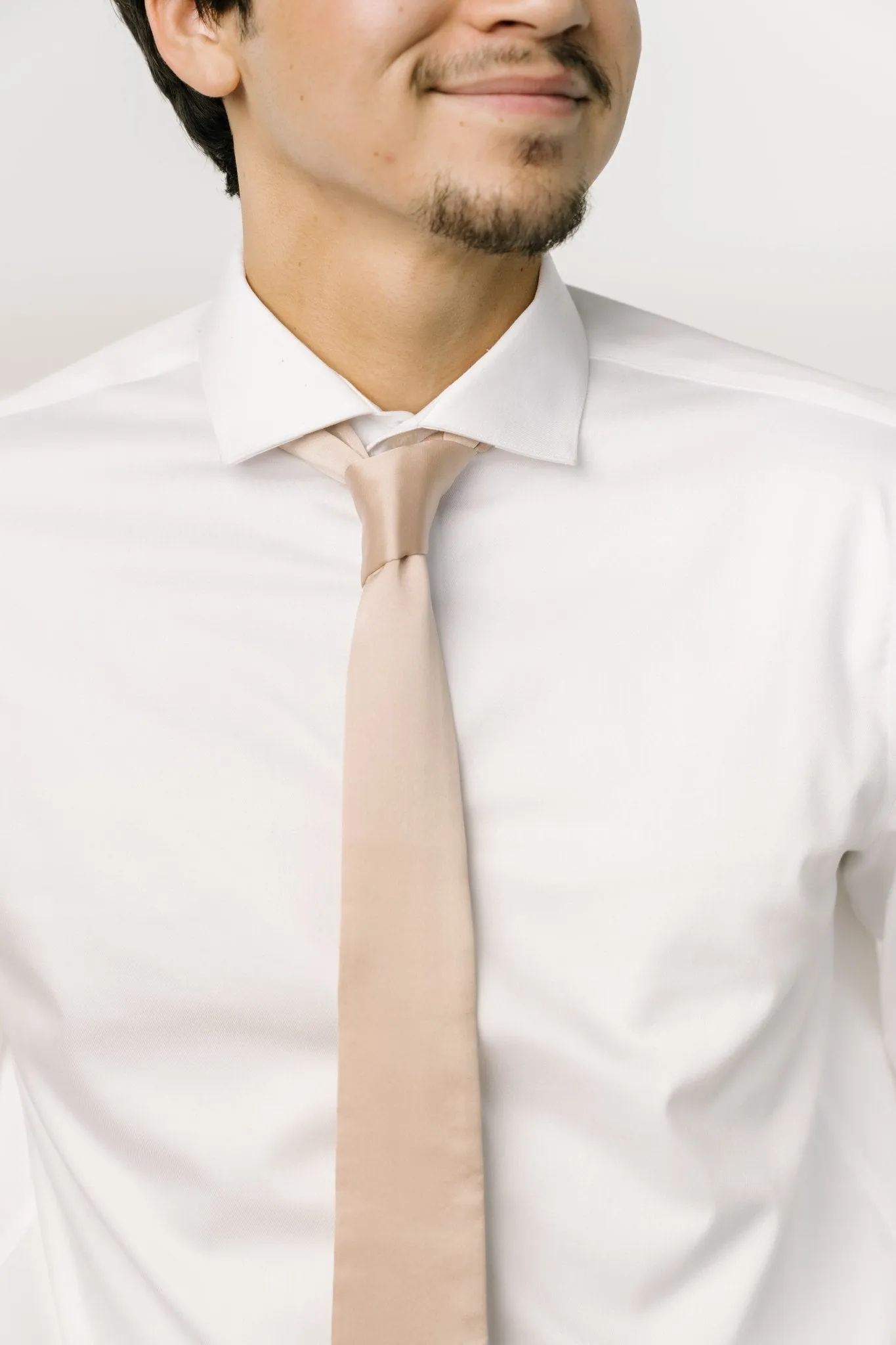 Classic Satin Tie | Champagne sold by Baltic Born product image thumbnail 2