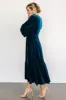 Erika Velvet Maxi Dress | Sapphire sold by Baltic Born