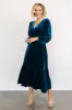 Erika Velvet Maxi Dress | Sapphire sold by Baltic Born