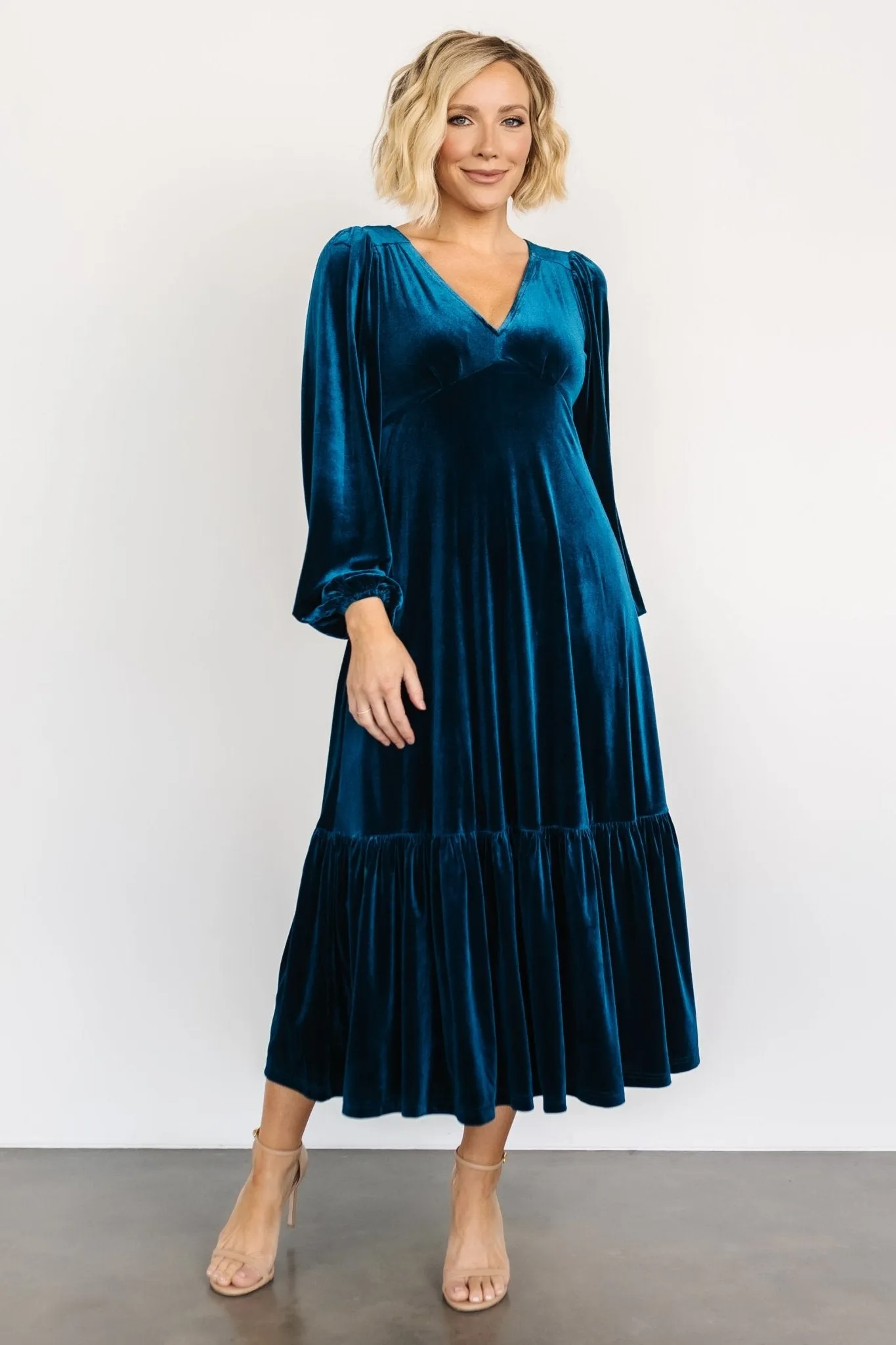 Erika Velvet Maxi Dress | Sapphire sold by Baltic Born
