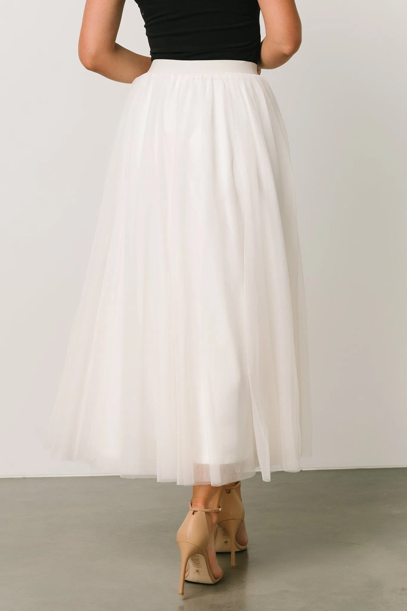 Mila Tulle Skirt | Cream sold by Baltic Born product image thumbnail 5