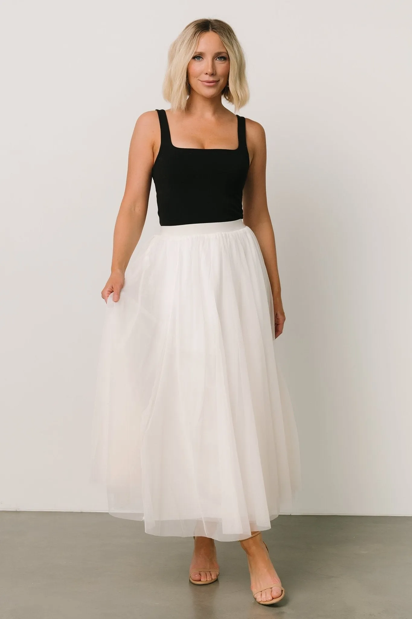 Mila Tulle Skirt | Cream sold by Baltic Born product image thumbnail 3
