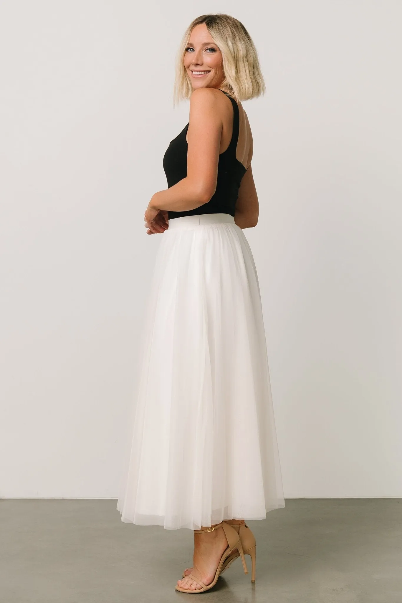 Mila Tulle Skirt | Cream sold by Baltic Born product image thumbnail 4