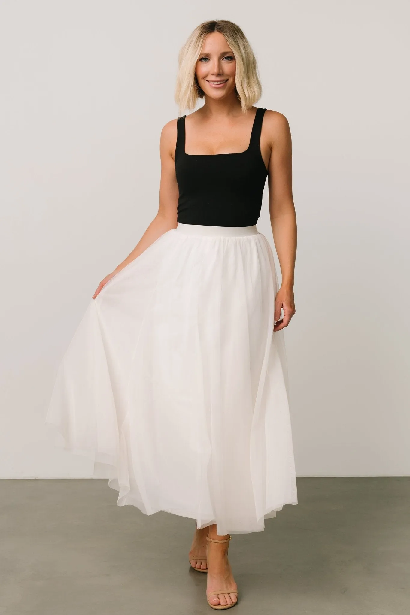 Mila Tulle Skirt | Cream sold by Baltic Born