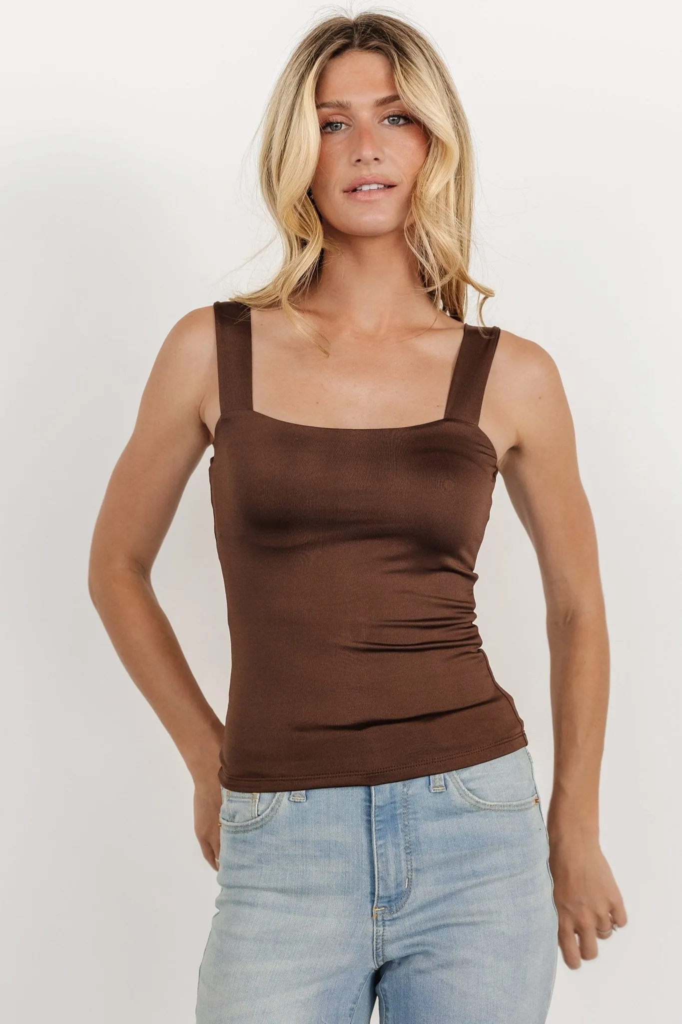 Liz Tank Top | Dark Brown sold by Baltic Born product image thumbnail 3