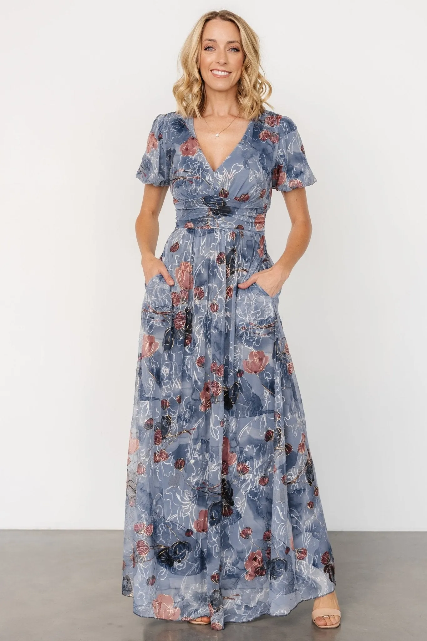 Ardley Maxi Dress | Slate Print sold by Baltic Born product image thumbnail 4