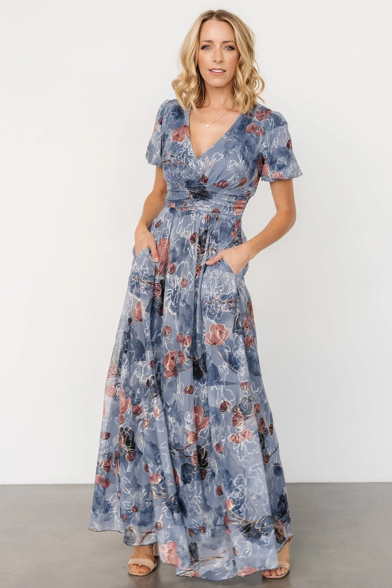 Ardley Maxi Dress | Slate Print sold by Baltic Born