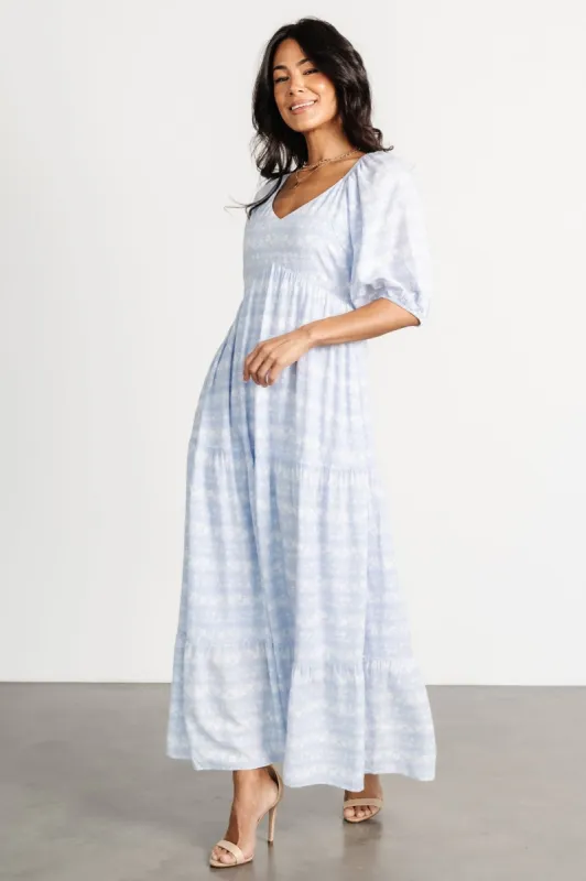 Adalee Dress | Light Blue Floral sold by Baltic Born