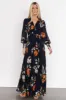 Olivia Maxi Dress | Midnight Navy Floral sold by Baltic Born