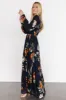 Olivia Maxi Dress | Midnight Navy Floral sold by Baltic Born