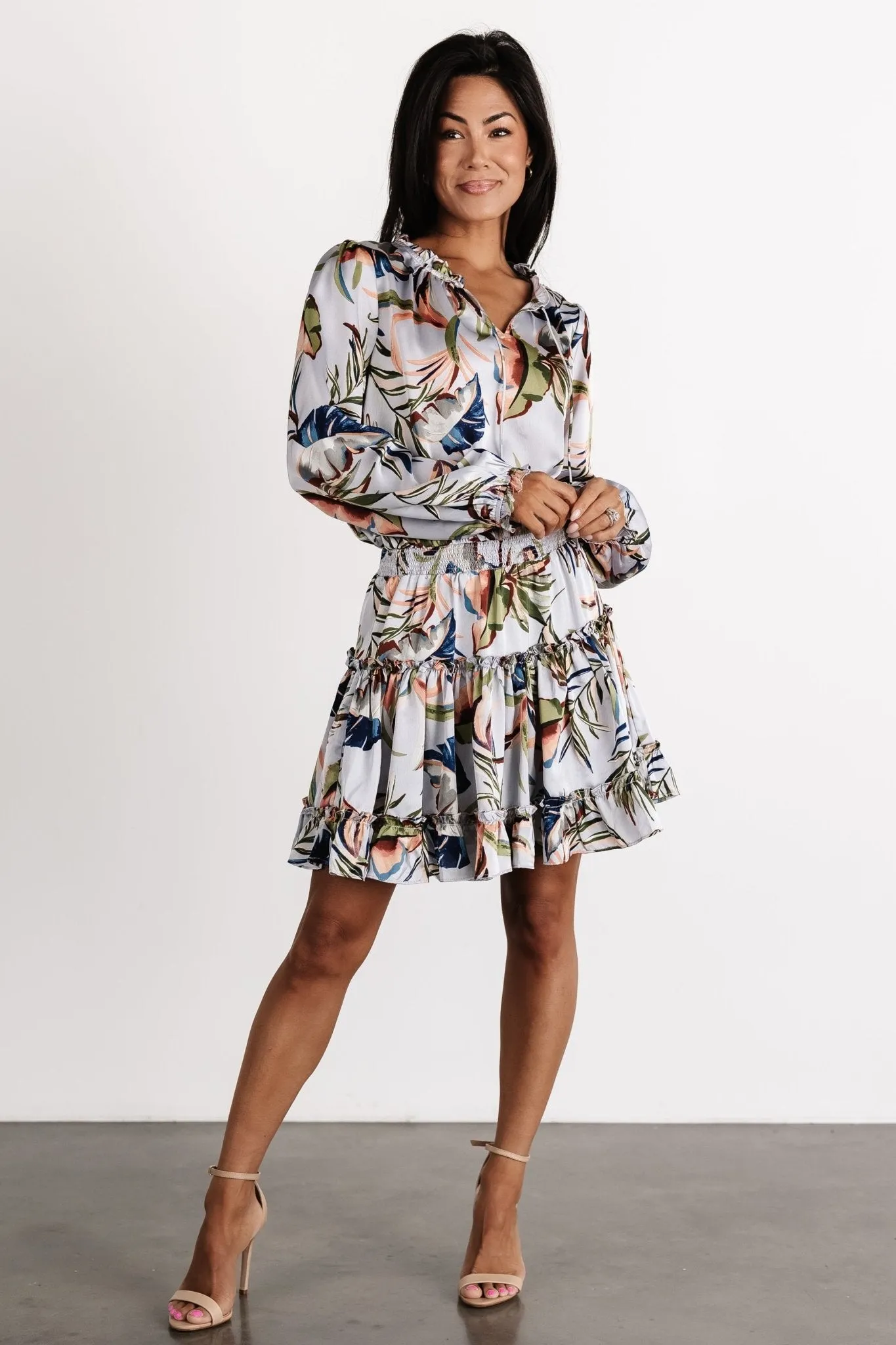 Kyra Mini Dress | Light Blue Floral sold by Baltic Born product image thumbnail 5