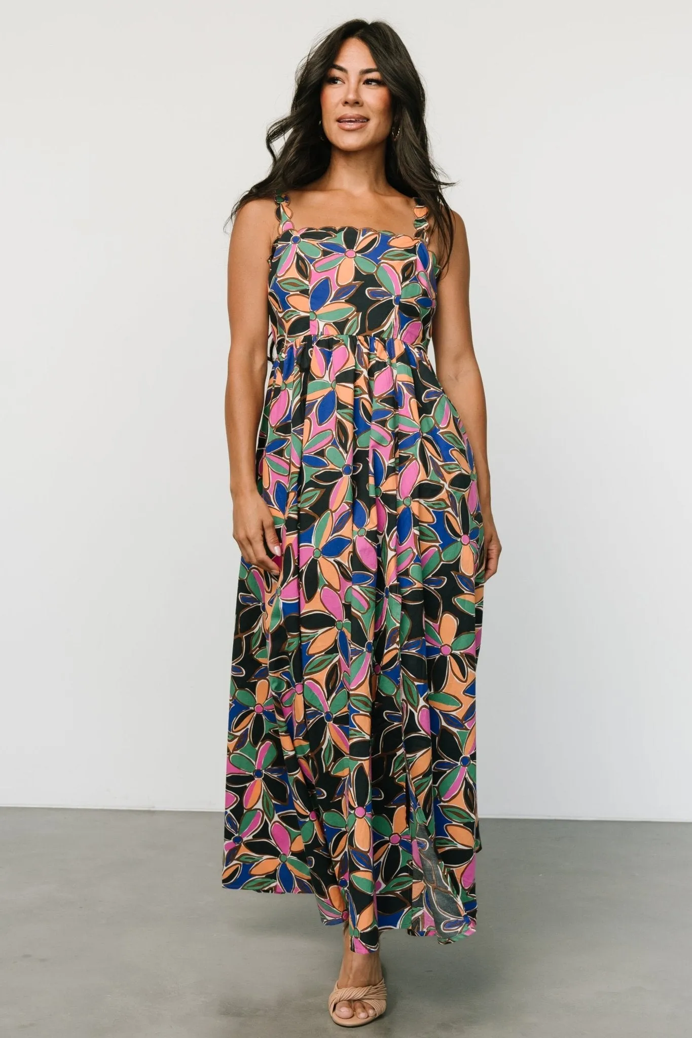 Frida Tank Maxi Dress | Multi Print sold by Baltic Born