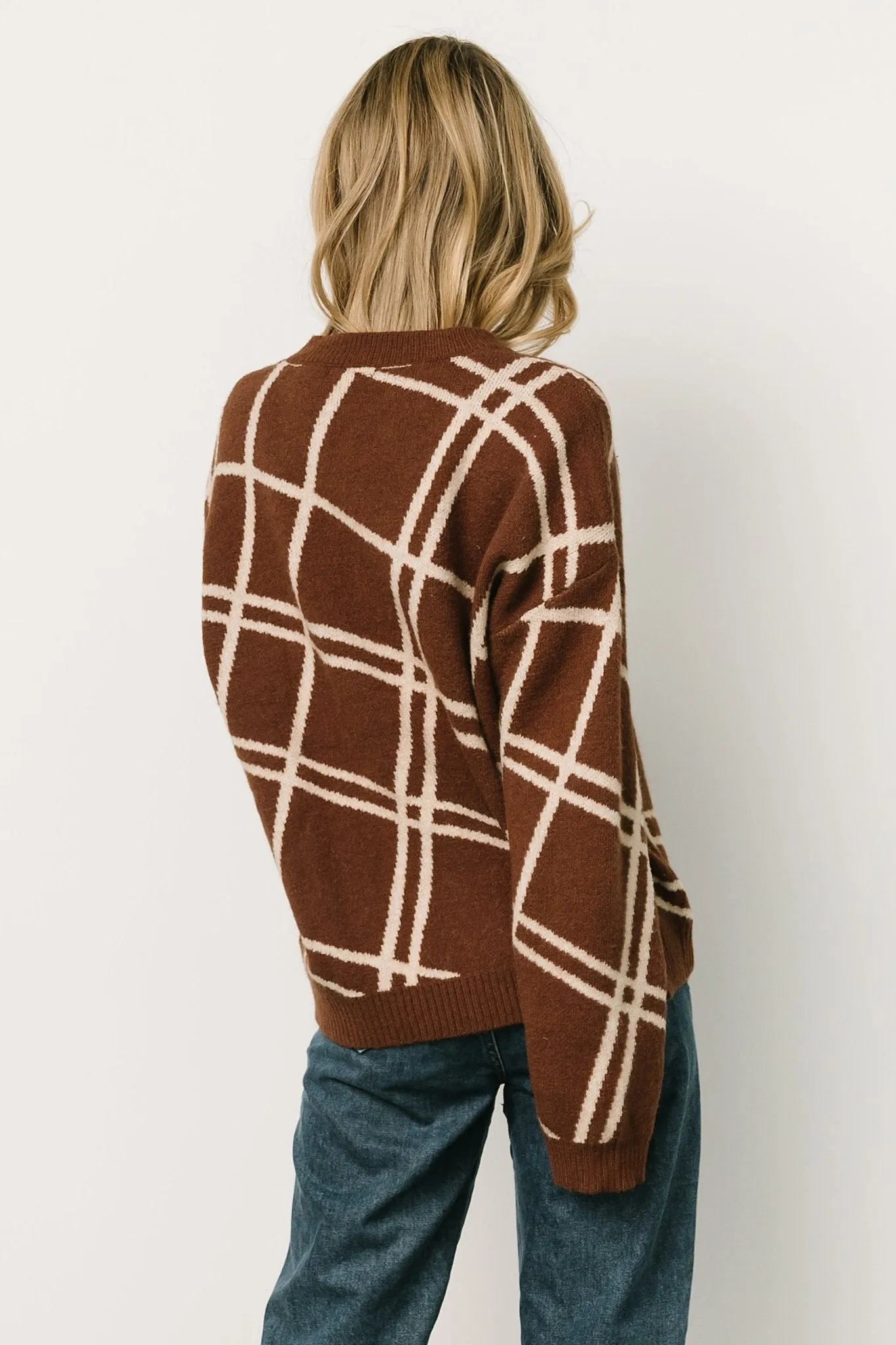 Saar Knit Sweater | Brown + Ivory sold by Baltic Born product image thumbnail 4