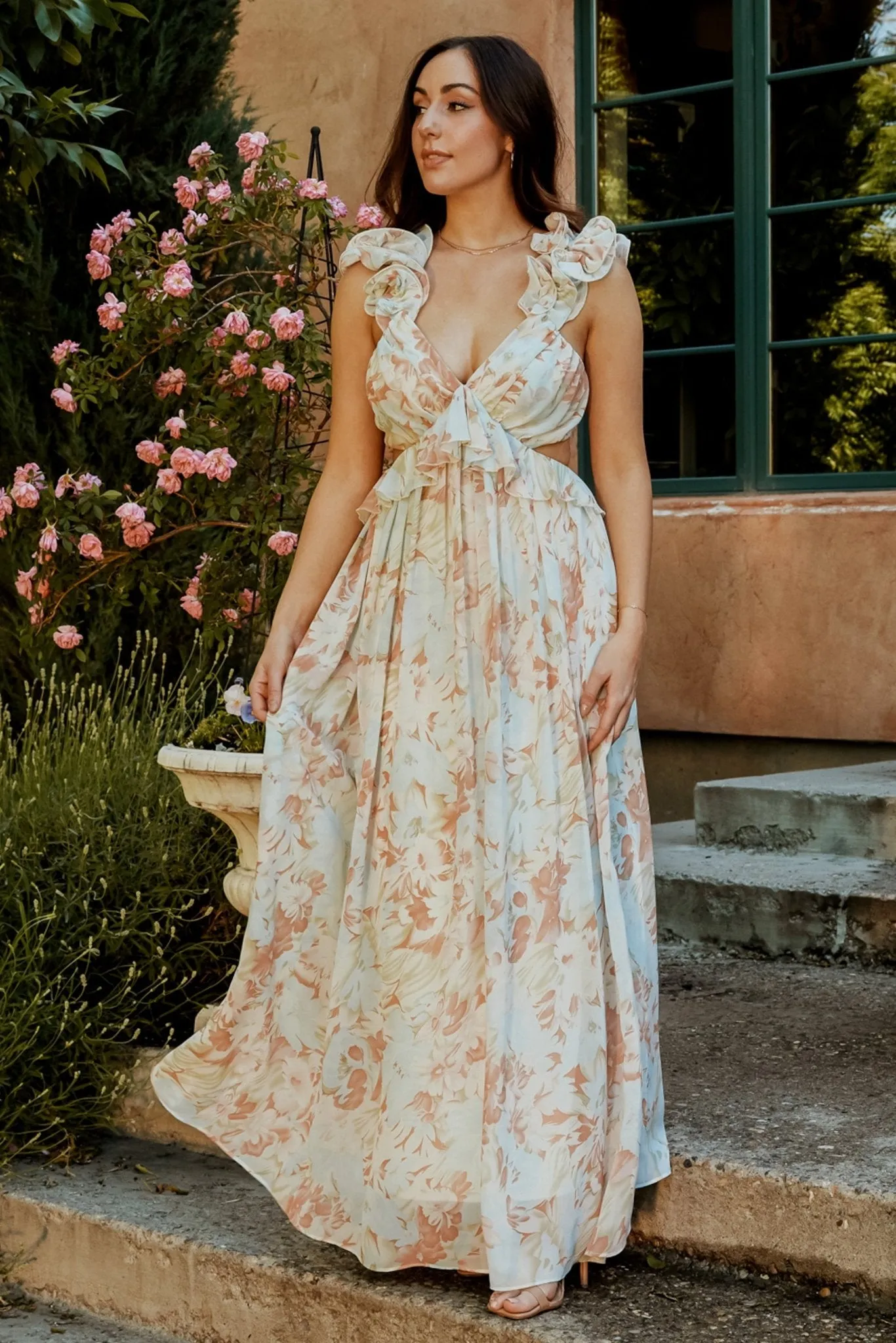 Brigitta Maxi Dress | Mint Floral sold by Baltic Born product image thumbnail 4