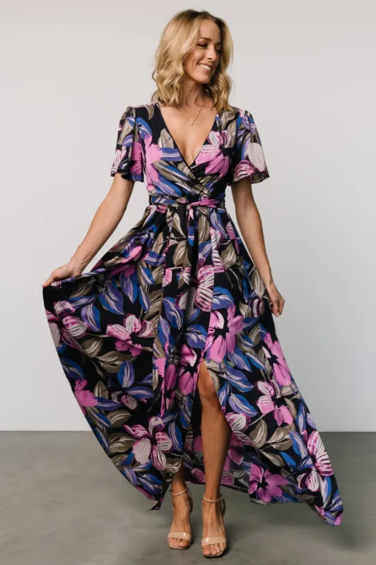Alva Maxi Dress | Black Multi sold by Baltic Born