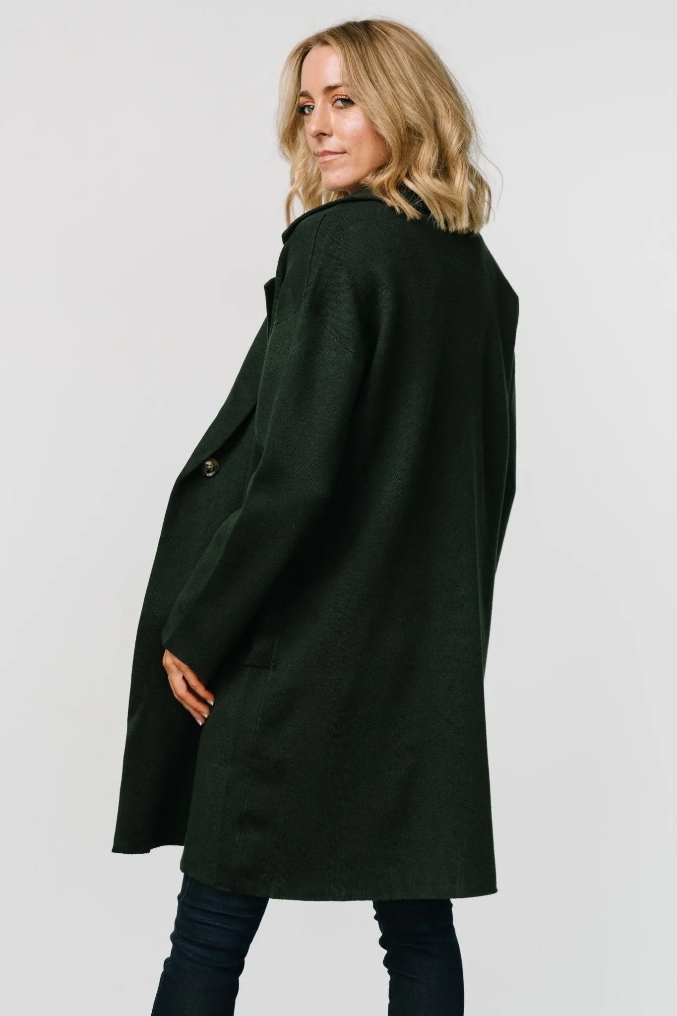 Roland Long Jacket | Dark Green sold by Baltic Born product image thumbnail 4