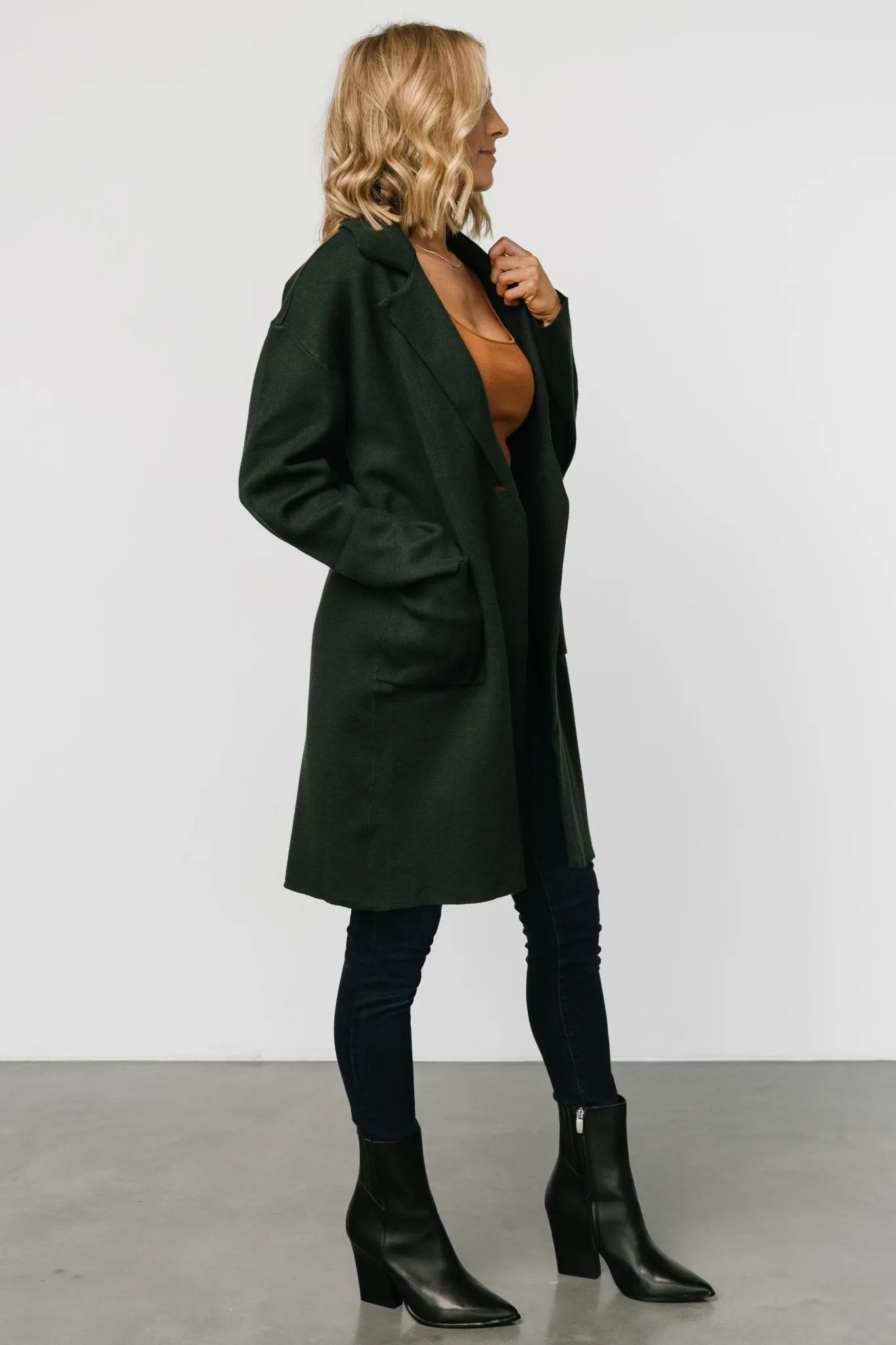 Roland Long Jacket | Dark Green sold by Baltic Born product image thumbnail 3