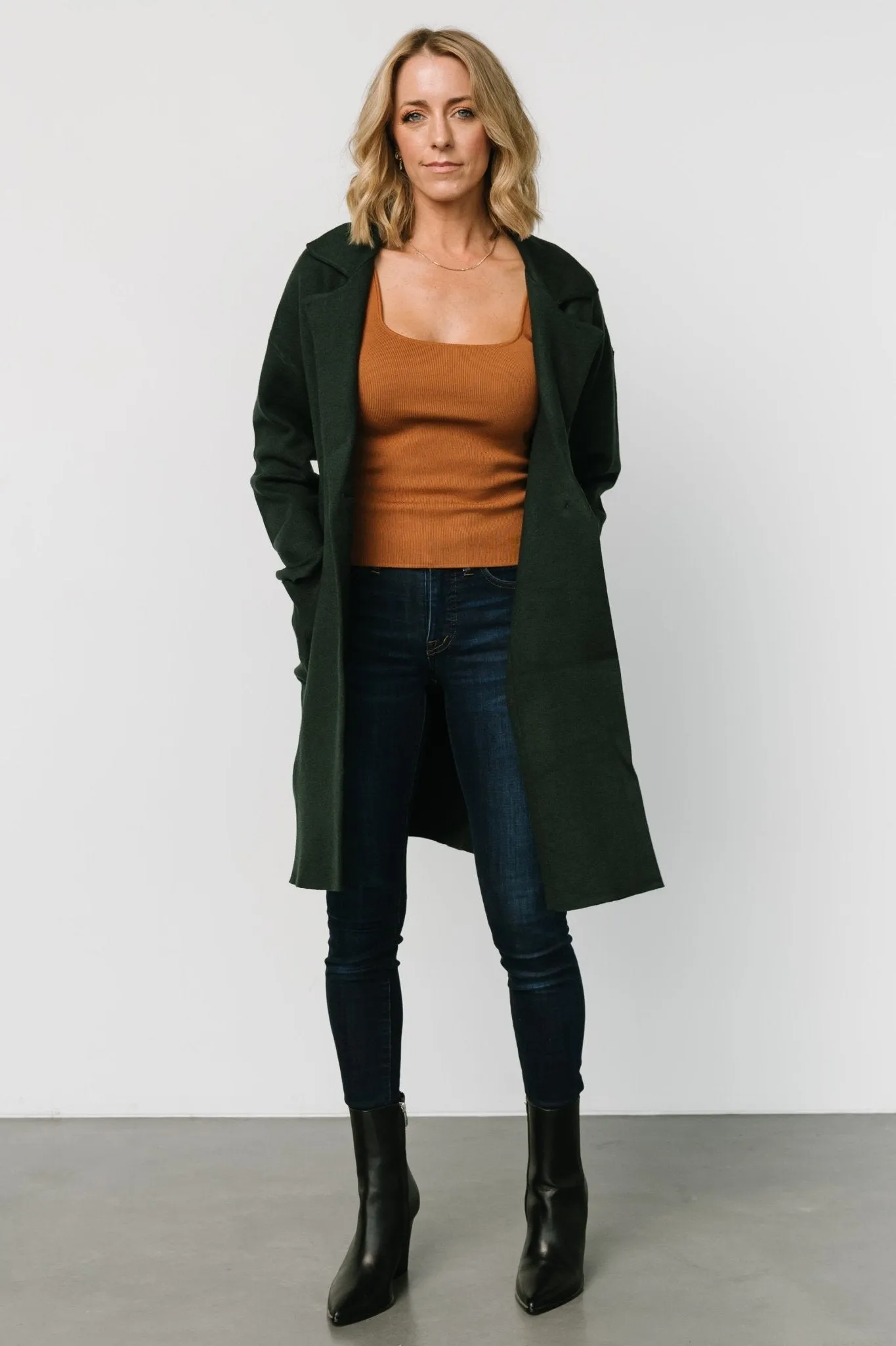 Roland Long Jacket | Dark Green sold by Baltic Born product image thumbnail 5