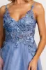 Noelle Shimmer Midi Dress | Slate Blue sold by Baltic Born