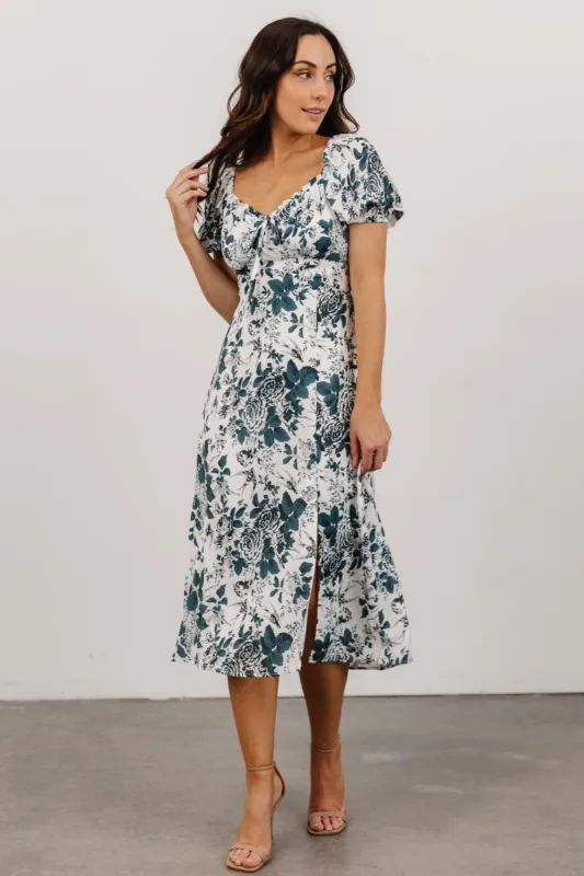 Cadence Midi Dress | Jade Floral sold by Baltic Born