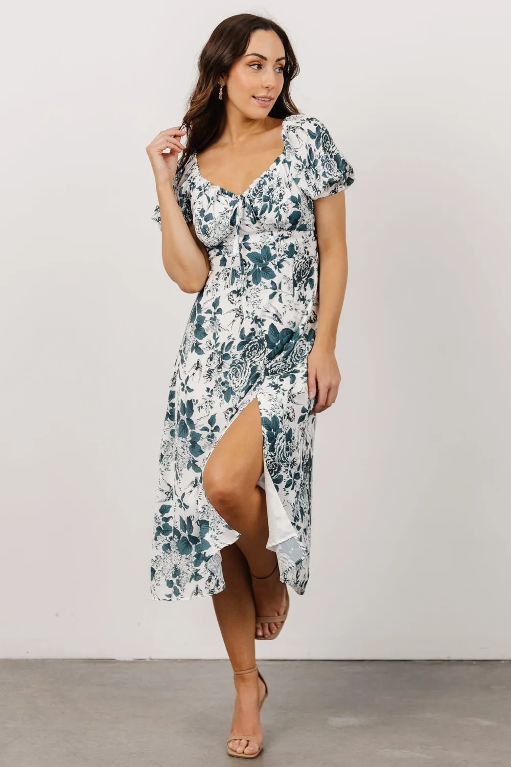 Cadence Midi Dress | Jade Floral sold by Baltic Born product image thumbnail 2
