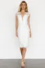 Jacqueline Embossed Midi Dress | White sold by Baltic Born